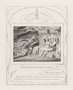 En ik ben alleen ontsnapt om het u te vertellen., 1825 door William Blake